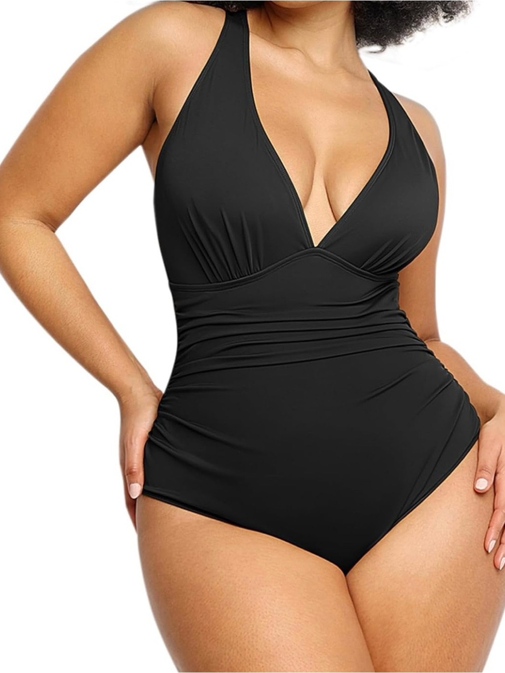 SHAPELLX Women One Piece Swimsuits Tummy Control Bathing Suits Push Up Size XXL